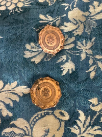 Rococo Caraco 1750 – Blue‑White Floral Silk, Riding‑Style Jacket