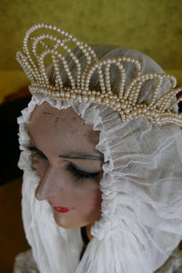 Couronne de cire ancienne, Mode de Paris, années 1920