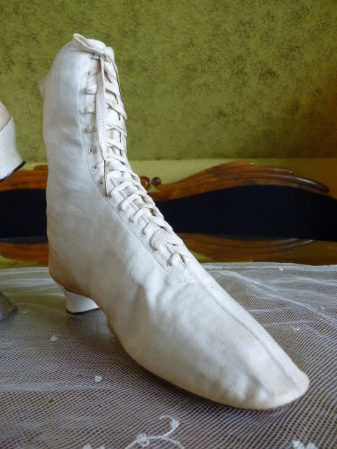 Sport Cotton Sateen Lace Boots, ca. 1875