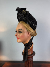 Antique Victorian Bonnet, Paris, ca. 1880