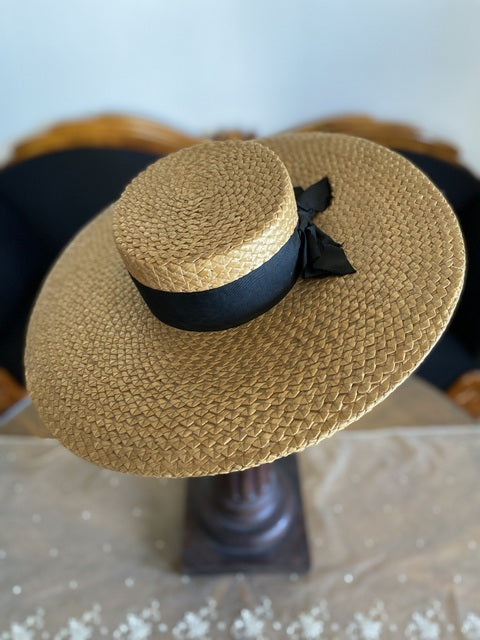 ROBERT HEATH Antique Ladys Straw Hat, England, ca. 1899