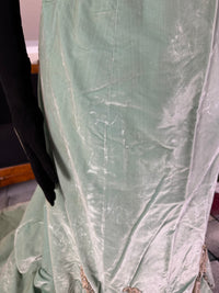 Antique ROUFF Paris Green Velvet Evening Dress – Victorian Couture ca. 1898