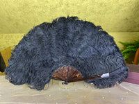 Ostrich Feather Fan, ca. 1900