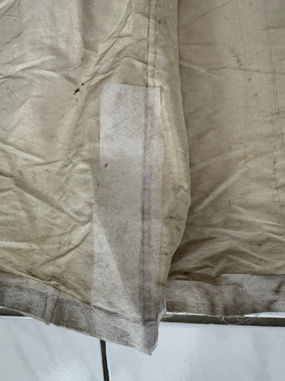 Robe rococo ivoire à la Française et jupon, ca. 1765