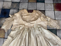 Robe rococo ivoire à la Française et jupon, ca. 1765