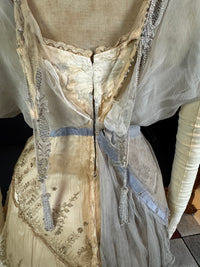 Antique GUSTAVE BEER Evening Dress – Silk Chiffon & Velvet, Paris Couture ca. 1912