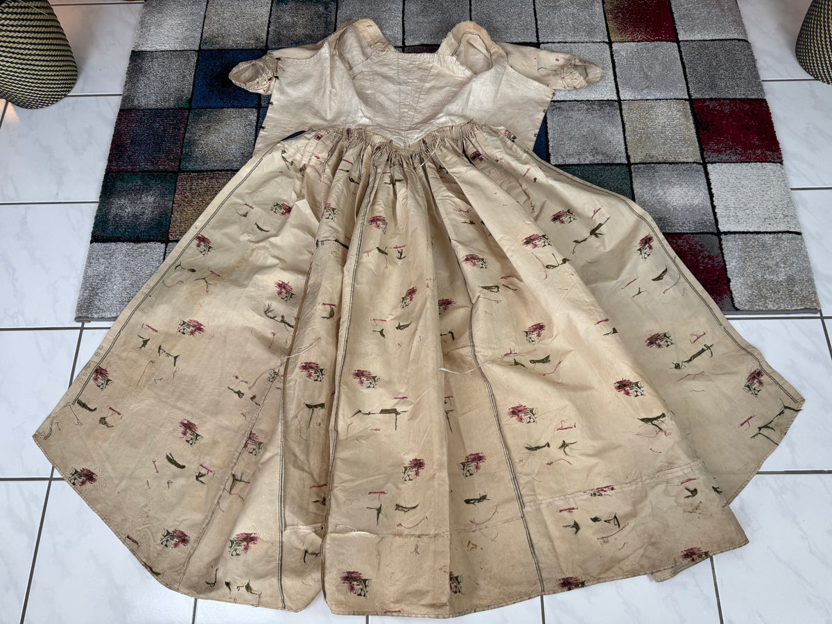 Rococo Robe á L'Anglaise and Petticoat, England, ca. 1770