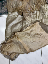 Antique GUSTAVE BEER Evening Dress – Silk Chiffon & Velvet, Paris Couture ca. 1912