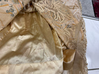 Antique Edwardian Evening Dress ca. 1908 – Painted Silk Panels & Crochet Lace Couture