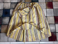 A Yellow, Green and Pink Striped Silk Taffeta Robe à l’Anglaise, ca. 1770