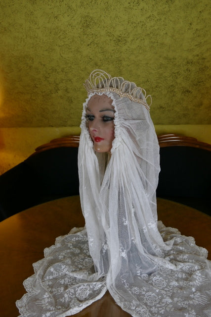 Couronne de cire ancienne, Mode de Paris, années 1920