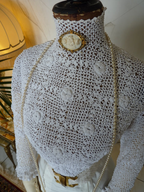 Crocheted Blouse, ca. 1909