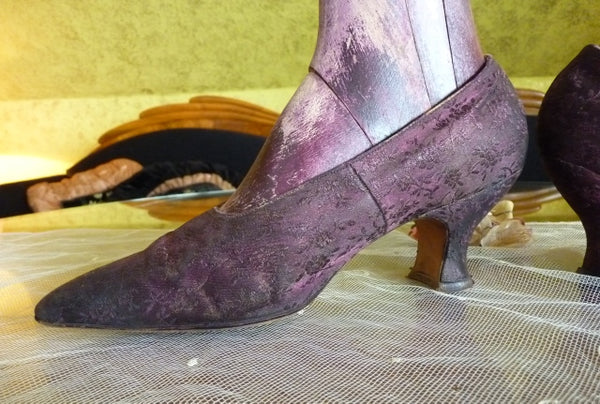 JONES, PETTERSON & NEWHALL Co. Lamé Evening Pumps, ca. 1910