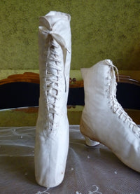 Sport Cotton Sateen Lace Boots, ca. 1875