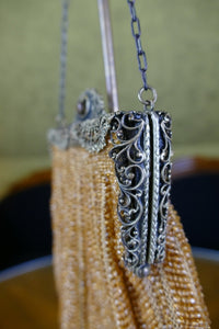 Art Déco Amber Coloured Bag, 1920s