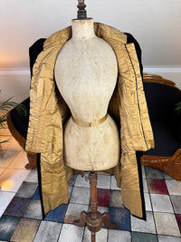Victorian Silk Dress with Velvet Coat, ca. 1895 - Authentic American Antique Fashion