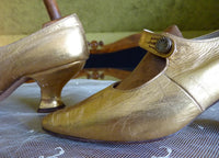 Golden Evening Shoes, Vienna and London, ca. 1912