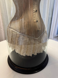 Extremely Rare CB Corset Display, ca. 1880 – Original Victorian Corset Under Glass Dome