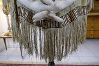 Robe cape à tournure, vers 1870