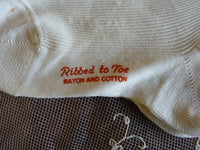 ROLLINS HOSIERY Antique Ribbed Stockings, 1920s