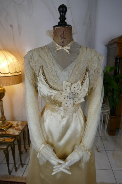 HUGHES & STARNES Wedding Dress, ca. 1915