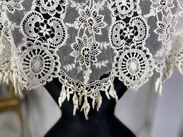 Handmade Lace Collar, ca. 1890