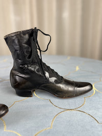 Unworn Lace-up Boots, ca. 1900