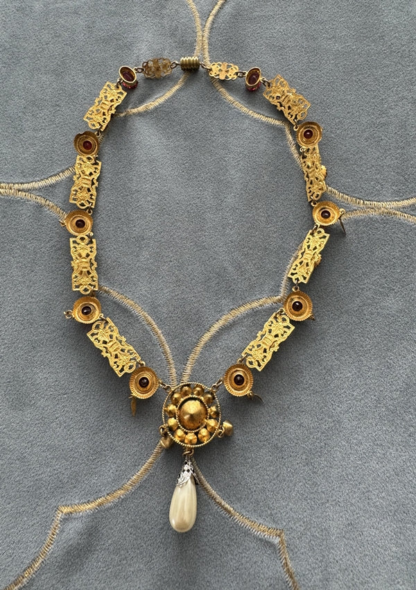 Antique Theatrical Necklace, Germany, ca. 1890-1910