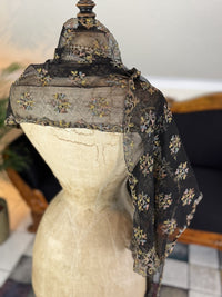 Embroidered Victorian Shawl, ca. 1895