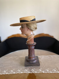 ROBERT HEATH Antique Ladys Straw Hat, England, ca. 1899