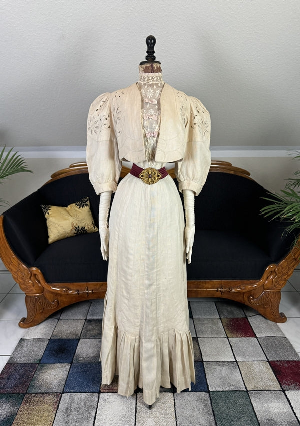 Linen Walking Dress, America, ca. 1904