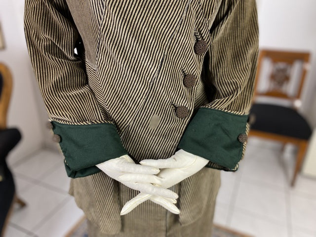 Striped Walking Dress, ca. 1912