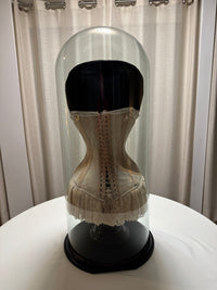 Extremely Rare CB Corset Display, ca. 1880 – Original Victorian Corset Under Glass Dome