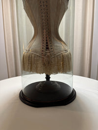 Extremely Rare CB Corset Display, ca. 1880 – Original Victorian Corset Under Glass Dome