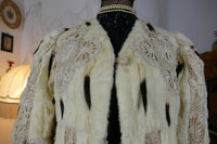 Antique ermine and lace coat, ca. 1908, attributed to Marija Pawlowna Romanowa, Imperial Russia