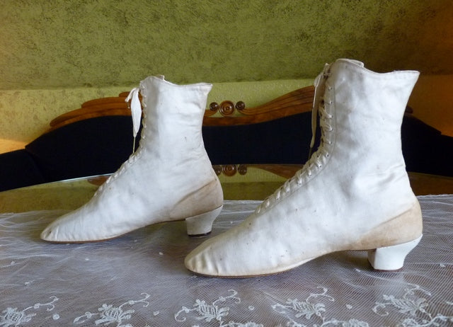 Sport Cotton Sateen Lace Boots, ca. 1875