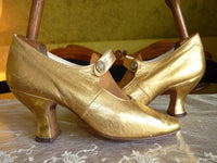 Golden Evening Shoes, Vienna and London, ca. 1912