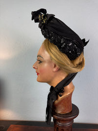 Antique Victorian Bonnet, Paris, ca. 1880