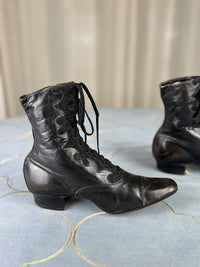 Unworn Lace-up Boots, ca. 1900