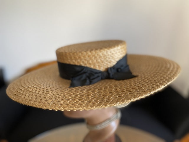 ROBERT HEATH Antique Ladys Straw Hat, England, ca. 1899
