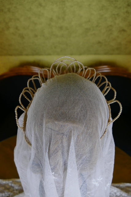 Couronne de cire ancienne, Mode de Paris, années 1920