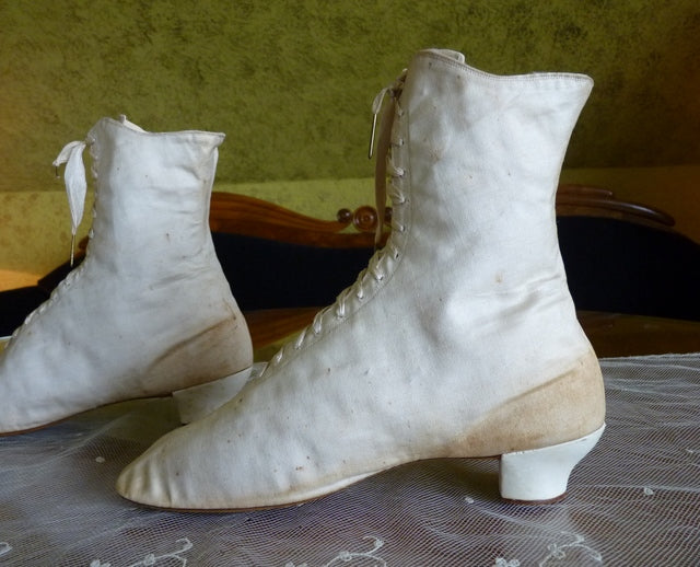 Sport Cotton Sateen Lace Boots, ca. 1875