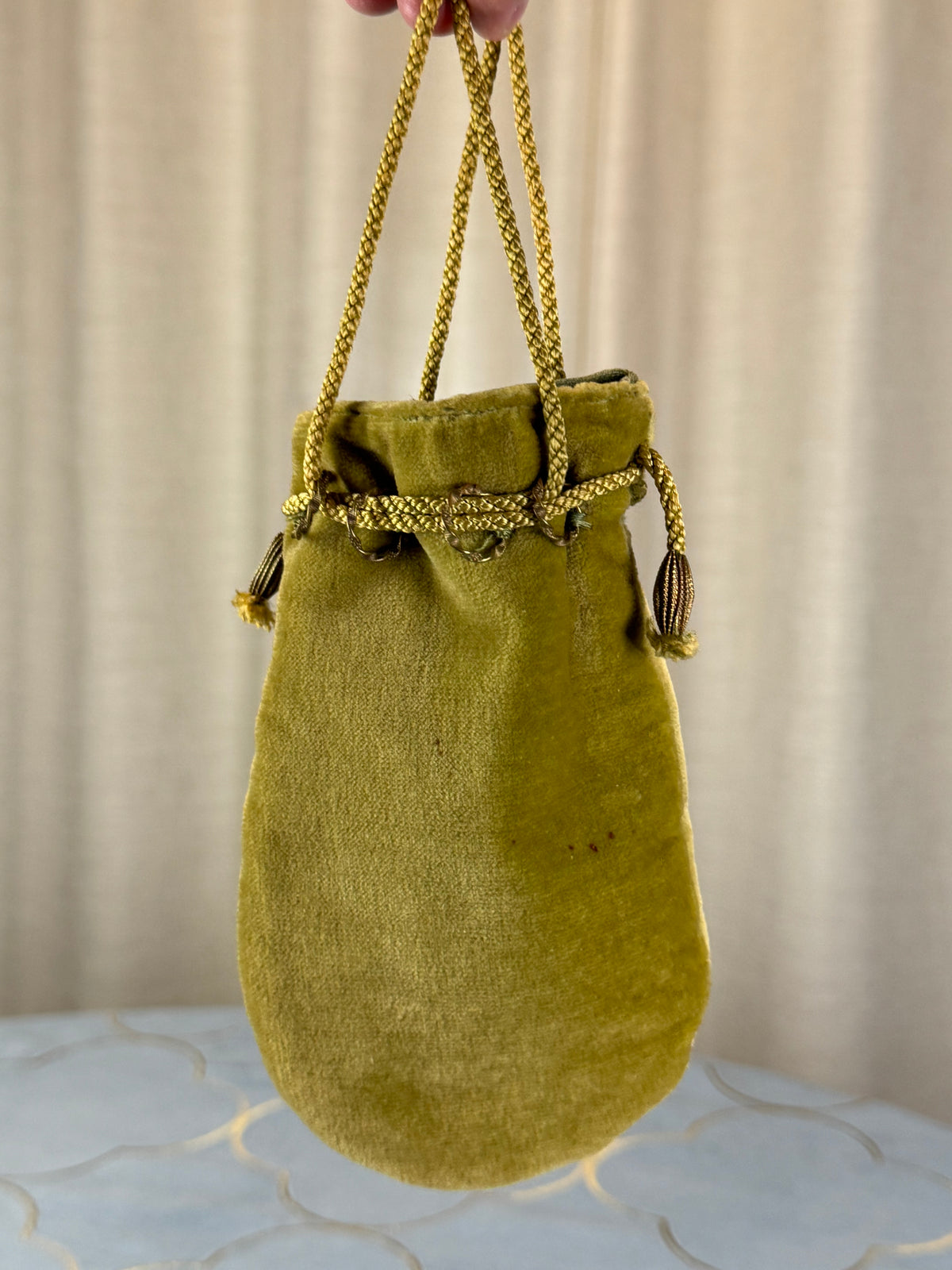 Velvet Pouch, ca. 1860