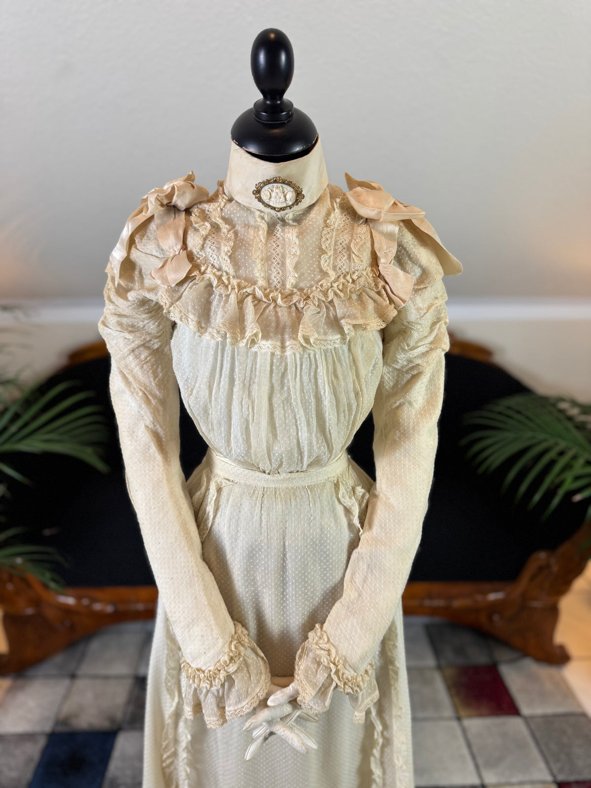 Antique Victorian Wedding Dress, ca. 1896