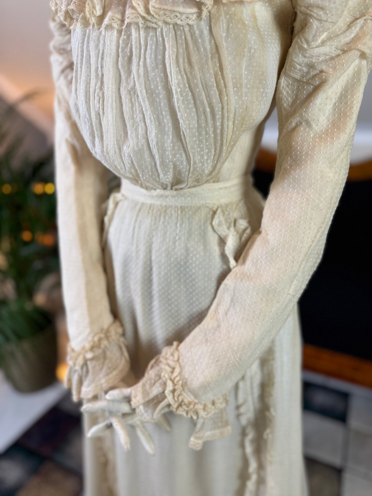 Antique Victorian Wedding Dress, ca. 1896