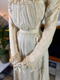 Antique Victorian Wedding Dress, ca. 1896