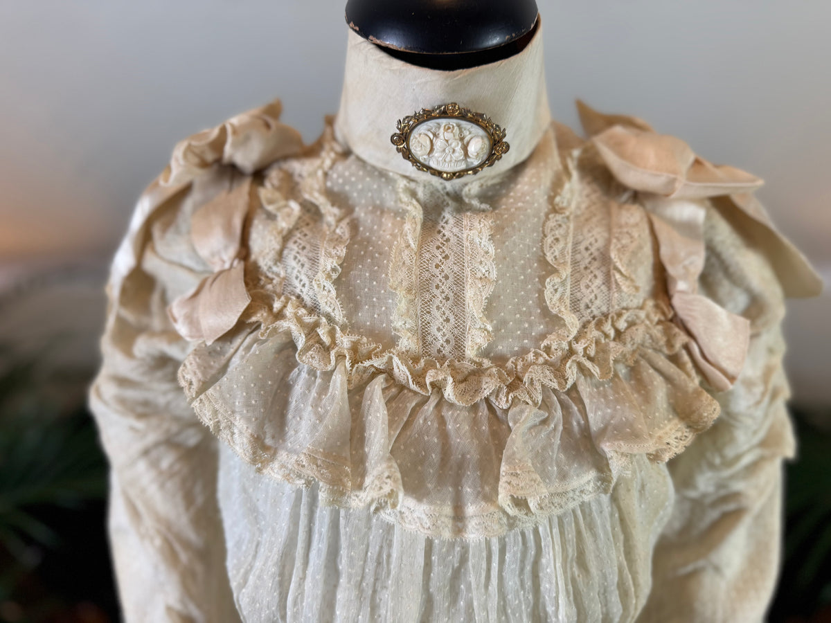 Antique Victorian Wedding Dress, ca. 1896