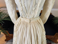 Antique Victorian Wedding Dress, ca. 1896