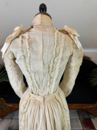 Antique Victorian Wedding Dress, ca. 1896