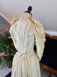 Antique Victorian Wedding Dress, ca. 1896